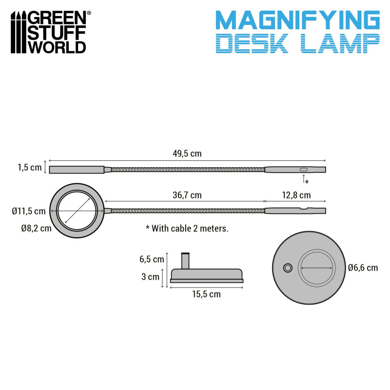 Magnifying desk lamp - Darth Black