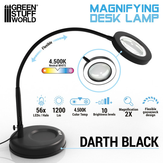 Magnifying desk lamp - Darth Black