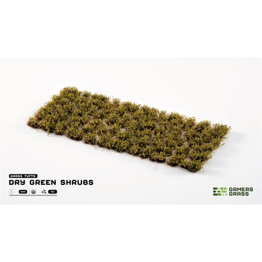 Gamers Grass: Dry Green Shrubs