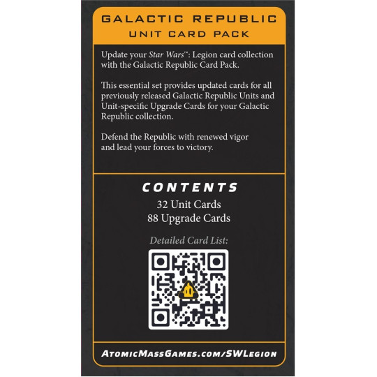 Star Wars Legion 2.0: Galactic Republic - Unit Card Pack