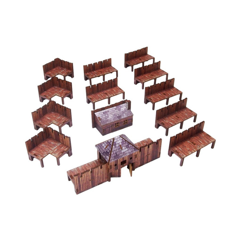 New World Fort (13) PREPAINTED 15mm Epic scale