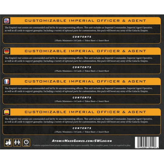 Star Wars Legion 2.0: Customizable Imperial Officer & Agent