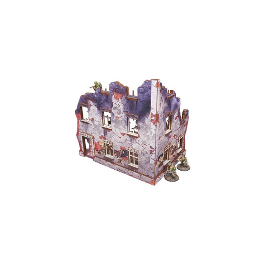 WW2 Ostfront Stalingrad Univermag Left (with 3rd floor) (1) (28mm) PREPAINTED