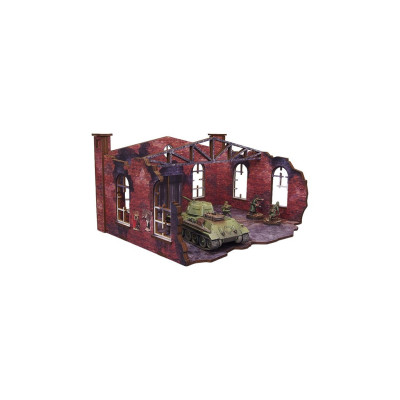 WW2 Ostfront Stalingrad Factory Front (1) (28mm) PREPAINTED