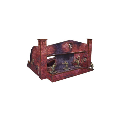 WW2 Ostfront Stalingrad Factory Back (with ramp) (1) (28mm) PREPAINTED