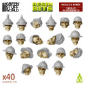 Skulls with Helmets 1:48