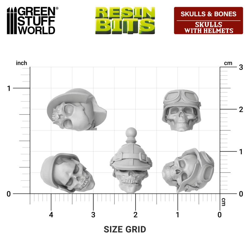 Skulls with Helmets 1:48
