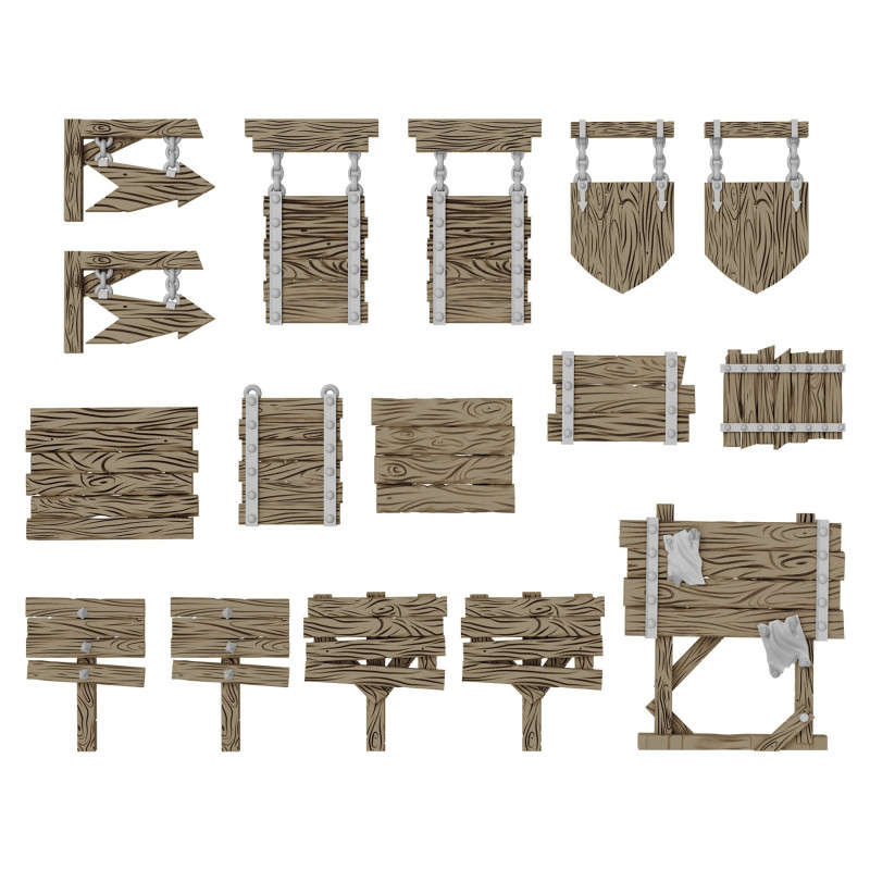 Wood Signs 1:48-1:35