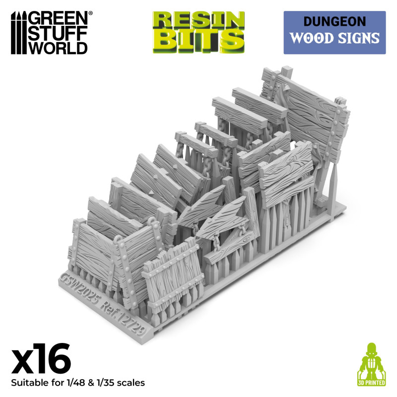 Wood Signs 1:48-1:35