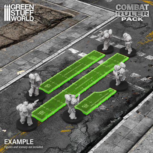 Combat Ruler Pack – Fluor Green