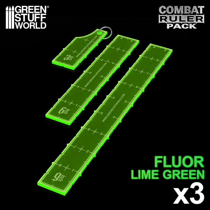 Combat Ruler Pack – Fluor Green
