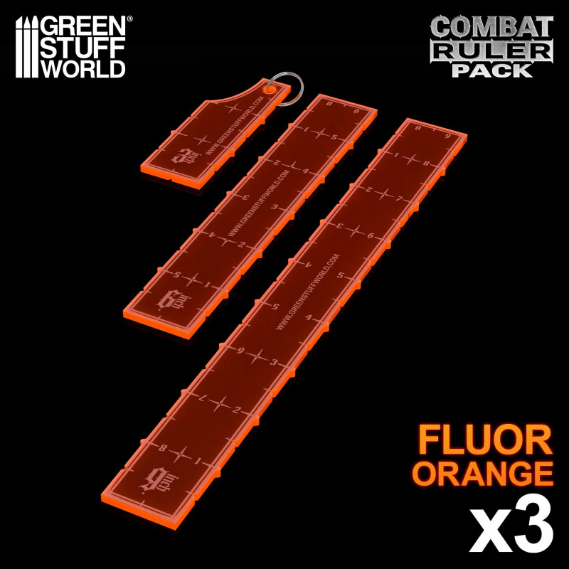 Combat Ruler Pack - Fluor Orange