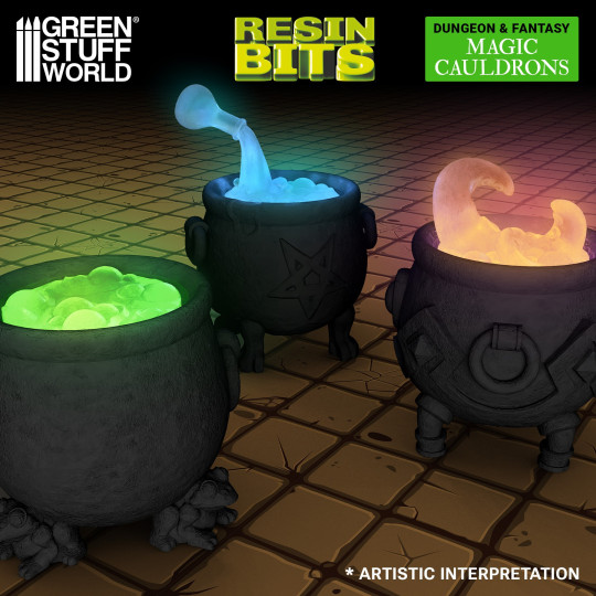 Magic Cauldrons for 3mm LEDs 1:48