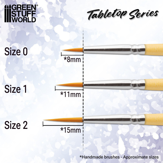 Synthetic Brush Set 0 (Pack of 10)