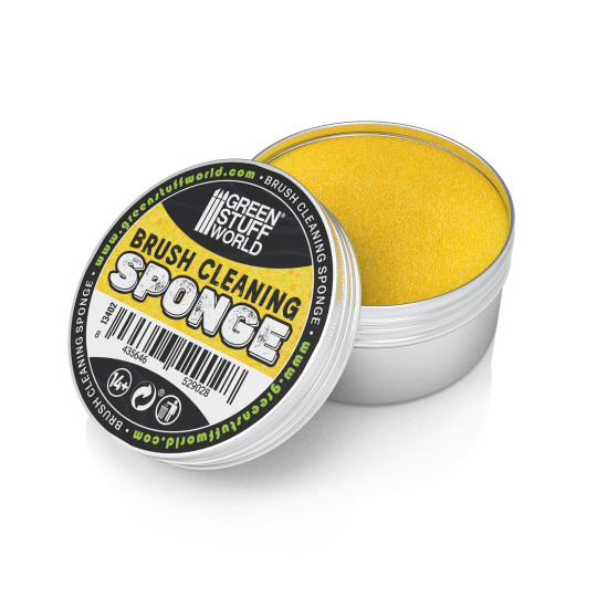 Brush cleaning sponge