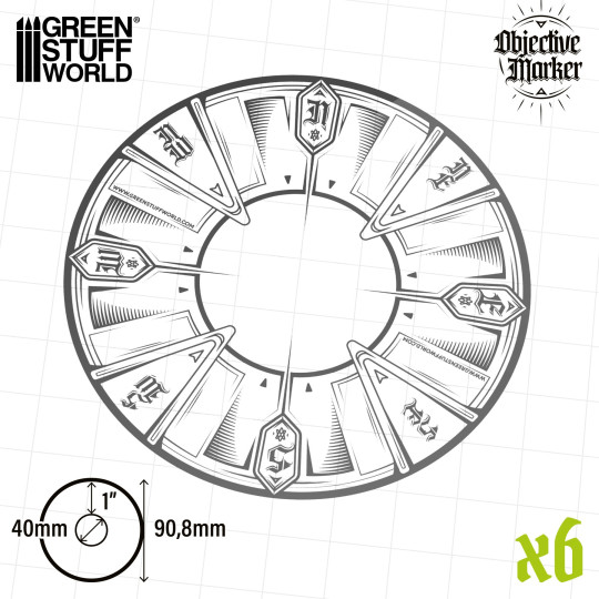 Clear Objective Marker Kill Team compatible