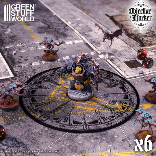 Clear Objective Marker Wh40k compatible
