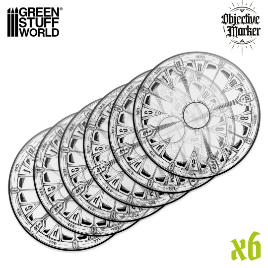 Clear Objective Marker Wh40k compatible