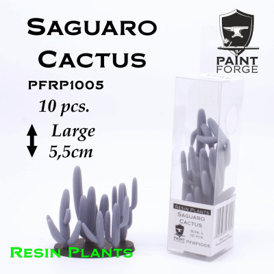 Paint Forge Resin Plants - Saguaro Cactus Rozmiar L, 10szt.