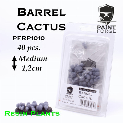 Paint Forge Resin Plants - Barrel Cactus Rozmiar M, 40szt.