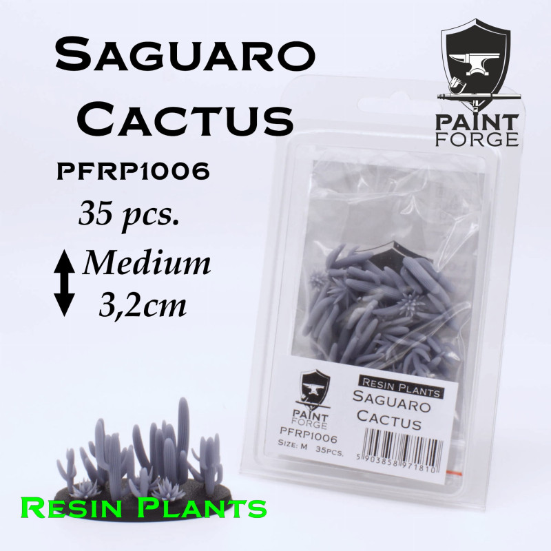 Paint Forge Resin Plants - Saguaro Cactus Rozmiar M, 35szt.