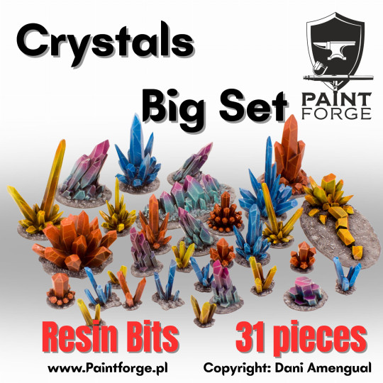 Paint Forge Bits - Crystals Big Set