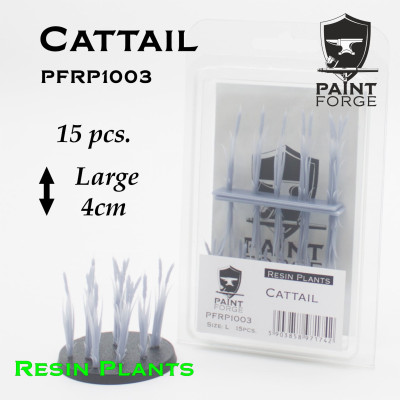 Paint Forge Resin Plants - Cattail, pałki wodne Rozmiar L, 15szt.