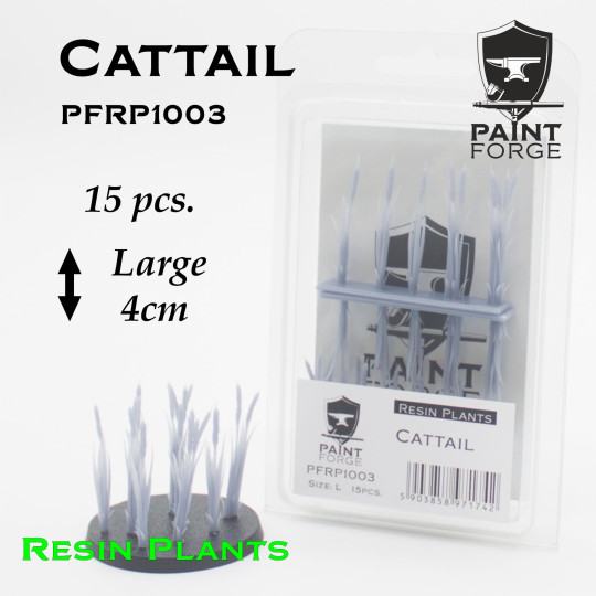 Paint Forge Resin Plants - Cattail, pałki wodne Rozmiar L, 15szt.