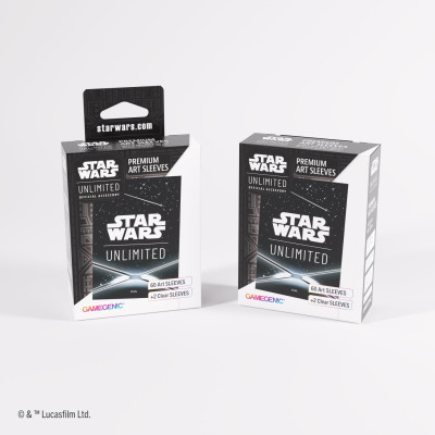 Gamegenic: Star Wars Unlimited Card Game - Premium Art Sleeves - Card Back Black