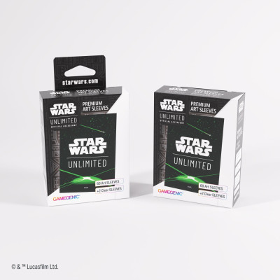 Gamegenic: Star Wars Unlimited Card Game - Premium Art Sleeves - Card Back Green