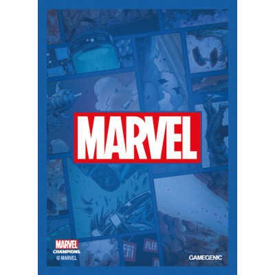 Gamegenic: Marvel Champions Art Sleeves (66 mm x 91 mm) Blue 50+1 szt.
