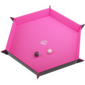 Gamegenic: Magnetic Dice Tray - Hexagonal - Black/Pink