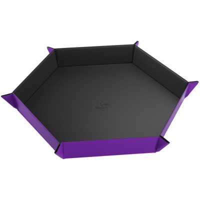 Gamegenic: Magnetic Dice Tray - Hexagonal - Black/Purple