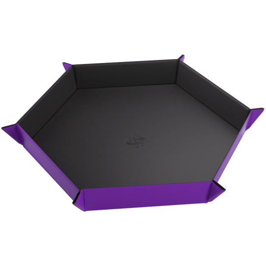 Gamegenic: Magnetic Dice Tray - Hexagonal - Black/Purple