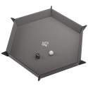 Gamegenic: Magnetic Dice Tray - Hexagonal - Black/Gray