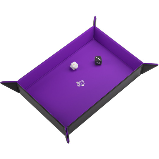 Gamegenic: Magnetic Dice Tray - Rectangular - Black/Purple