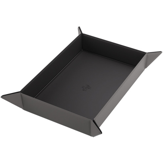 Gamegenic: Magnetic Dice Tray - Rectangular - Black/Gray