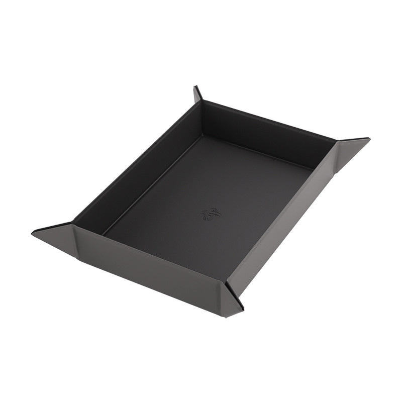 Gamegenic: Magnetic Dice Tray - Rectangular - Black/Gray