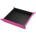 Gamegenic: Magnetic Dice Tray - Square - Black/Pink