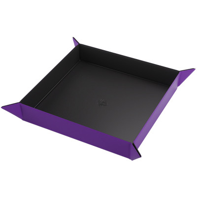 Gamegenic: Magnetic Dice Tray - Square - Black/Purple