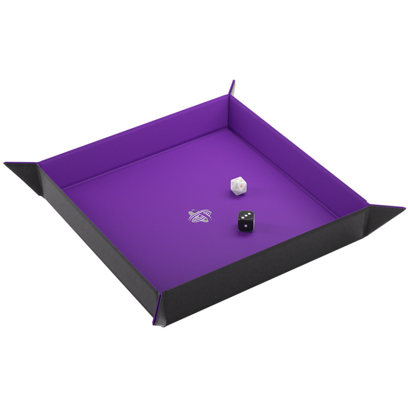 Gamegenic: Magnetic Dice Tray - Square - Black/Purple
