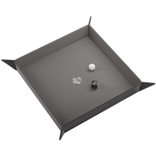 Gamegenic: Magnetic Dice Tray - Square - Black/Gray