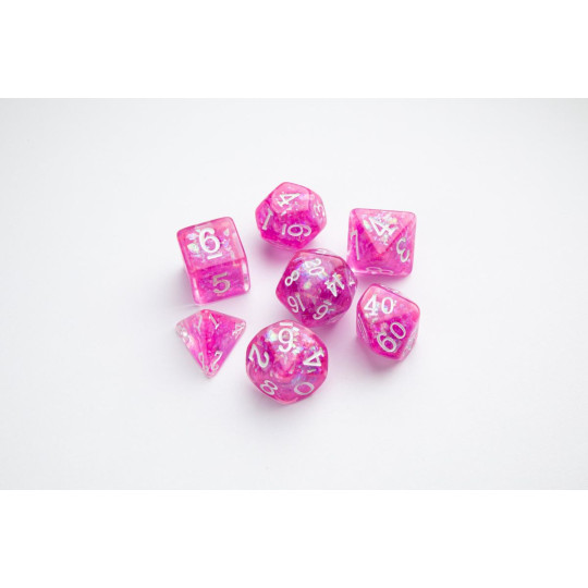 Gamegenic: Candy-like Series - RPG Dice Set - Raspberry