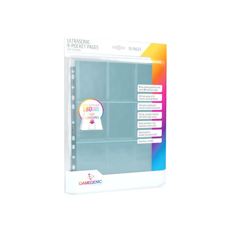 Gamegenic: Ultrasonic 9-Pocket Pages Toploading (10 szt)