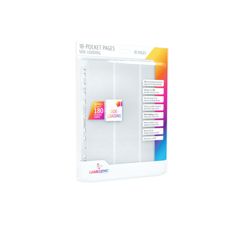 Gamegenic: 18-Pocket Pages Sideloading - White (10 szt)