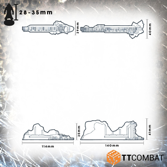 TTCombat Chroma: Gothic Ruined Walls