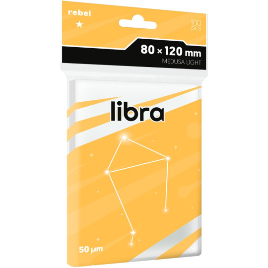 Koszulki na karty Rebel Libra Light (80x120 mm) 100 sztuk