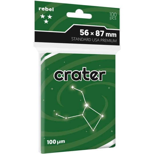 Koszulki na karty Rebel Crater Premium (56x87 mm) 100 sztuk