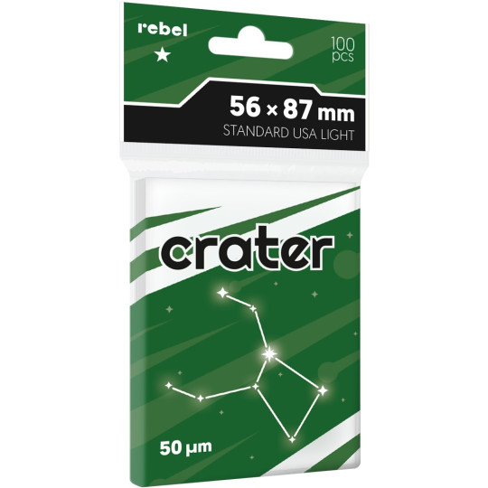 Koszulki na karty Rebel Crater Light (56x87 mm) 100 sztuk