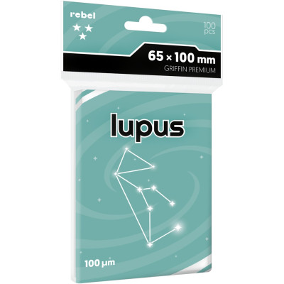 Koszulki na karty Rebel Lupus Premium (65x100 mm) 100 sztuk